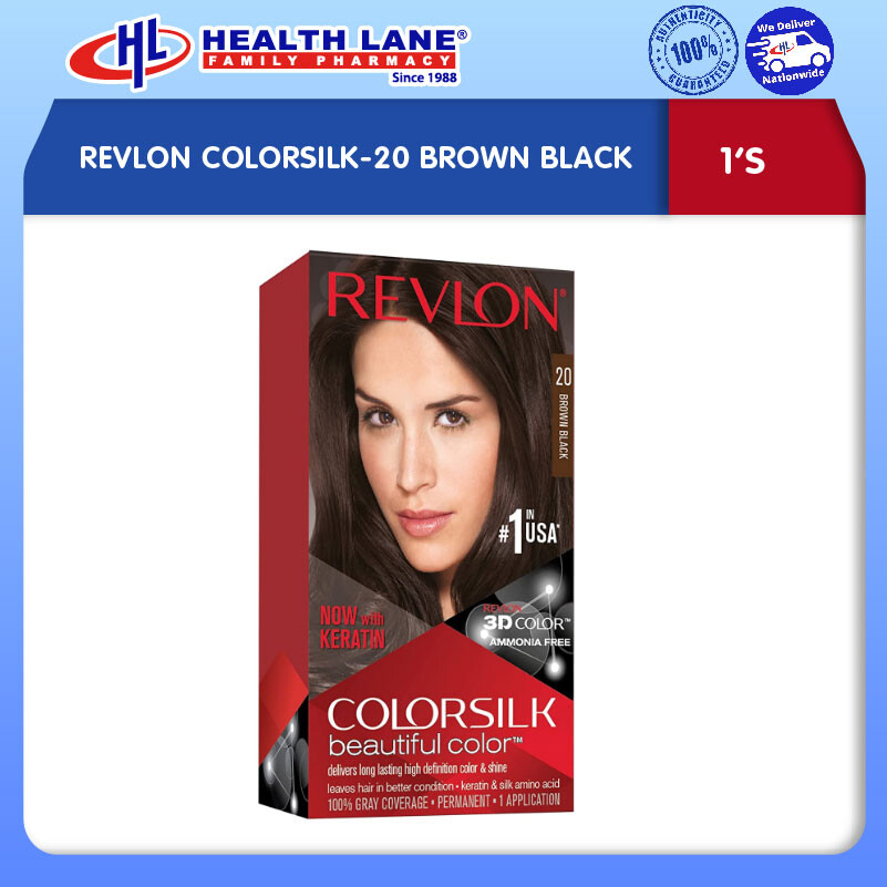 REVLON COLORSILK-20 BROWN BLACK